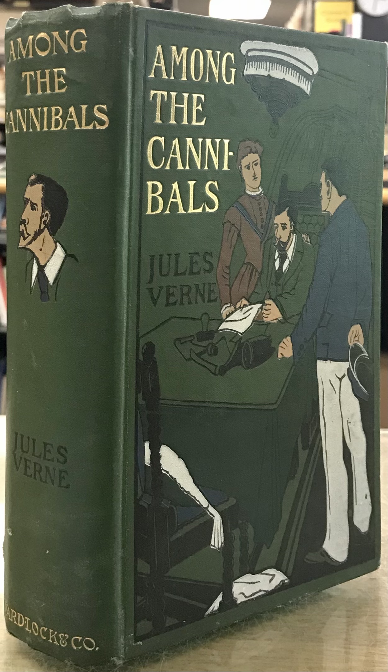 Among the Cannibals. Containing 'The Mysterious Document', 'On the Track' and 'Among the Cannibals'. - Verne, Jules