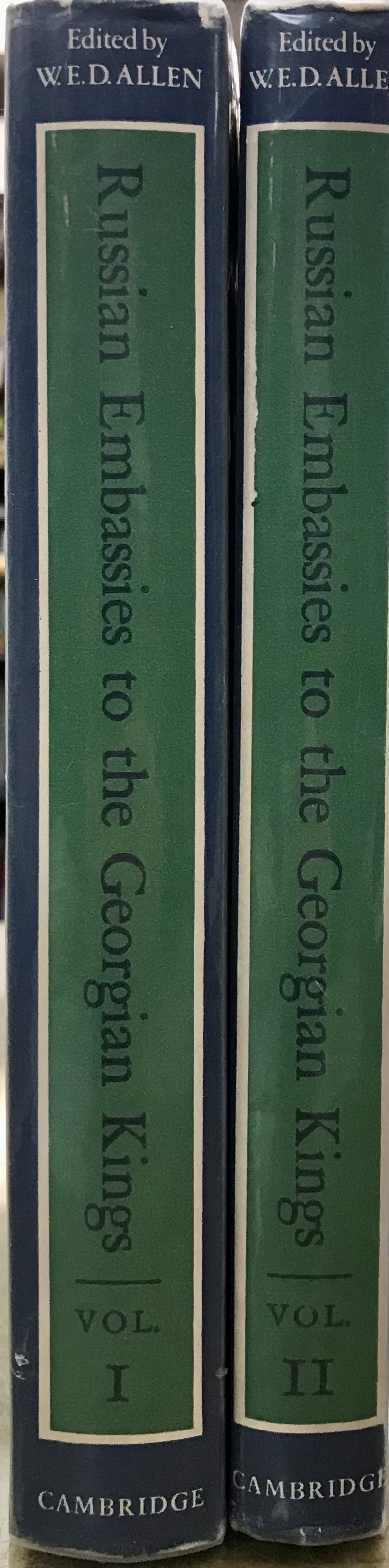 Russian Embassies to the Georgian Kings, 2 vols - Allen, W.E.D. (editor)