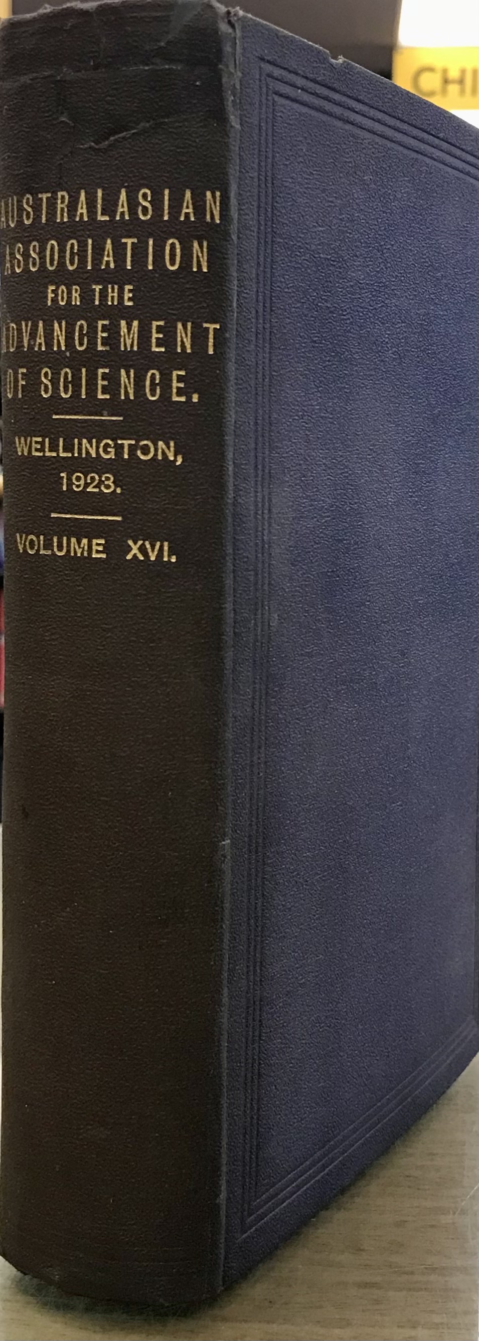 Australasian Association for the Advancement of Science Wellington 1923 Volume XVI (16) - Oliver, W R B