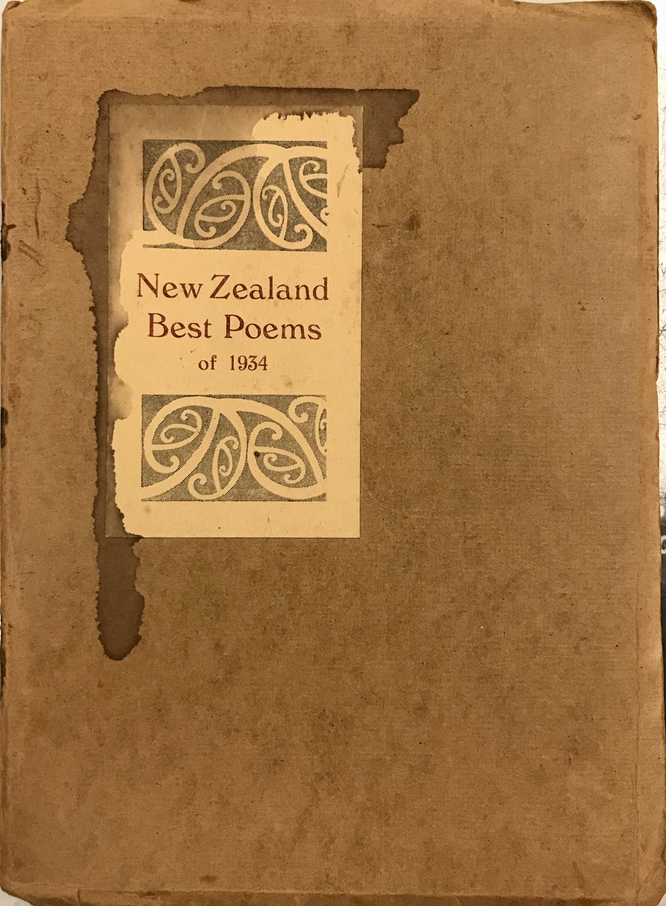 New Zealand Best Poems of 1934 - Marris, C.A. (Chosen by)