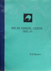 3rd NZ Division, 2 NZEFIP 1940-44 - Munro, R D