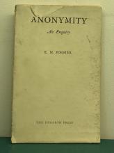 Anonymity - Forster, E.M.
