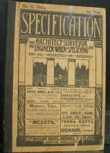 Specification for Architects, Surveyors and Engineers When Specifying: And for All Interested in Building: Division I Professional Practice; Division II Construction and Division III Municipal Engineer No 5, 1902 - 