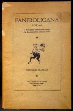 Fanfrolicana. June 1928. Being a Statement of the Aims of the Fanfrolico Press Both Typograohical and Aesthetic with a Complete Bibliography and Specimen Passages and Illustrations from the Books - 